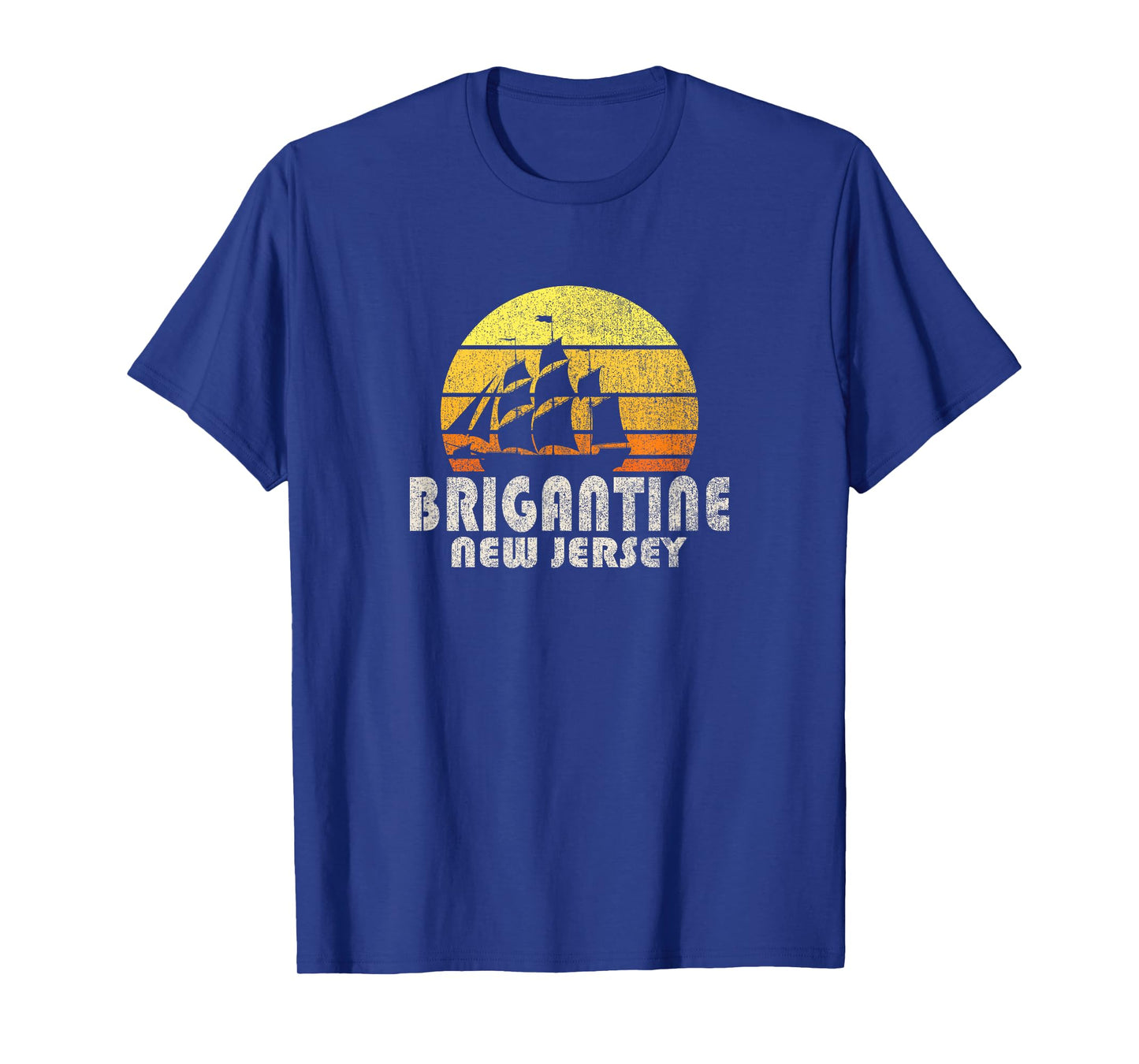 Retro Brigantine NJ Beach Vacation T-Shirt Men Women Kids T-Shirt