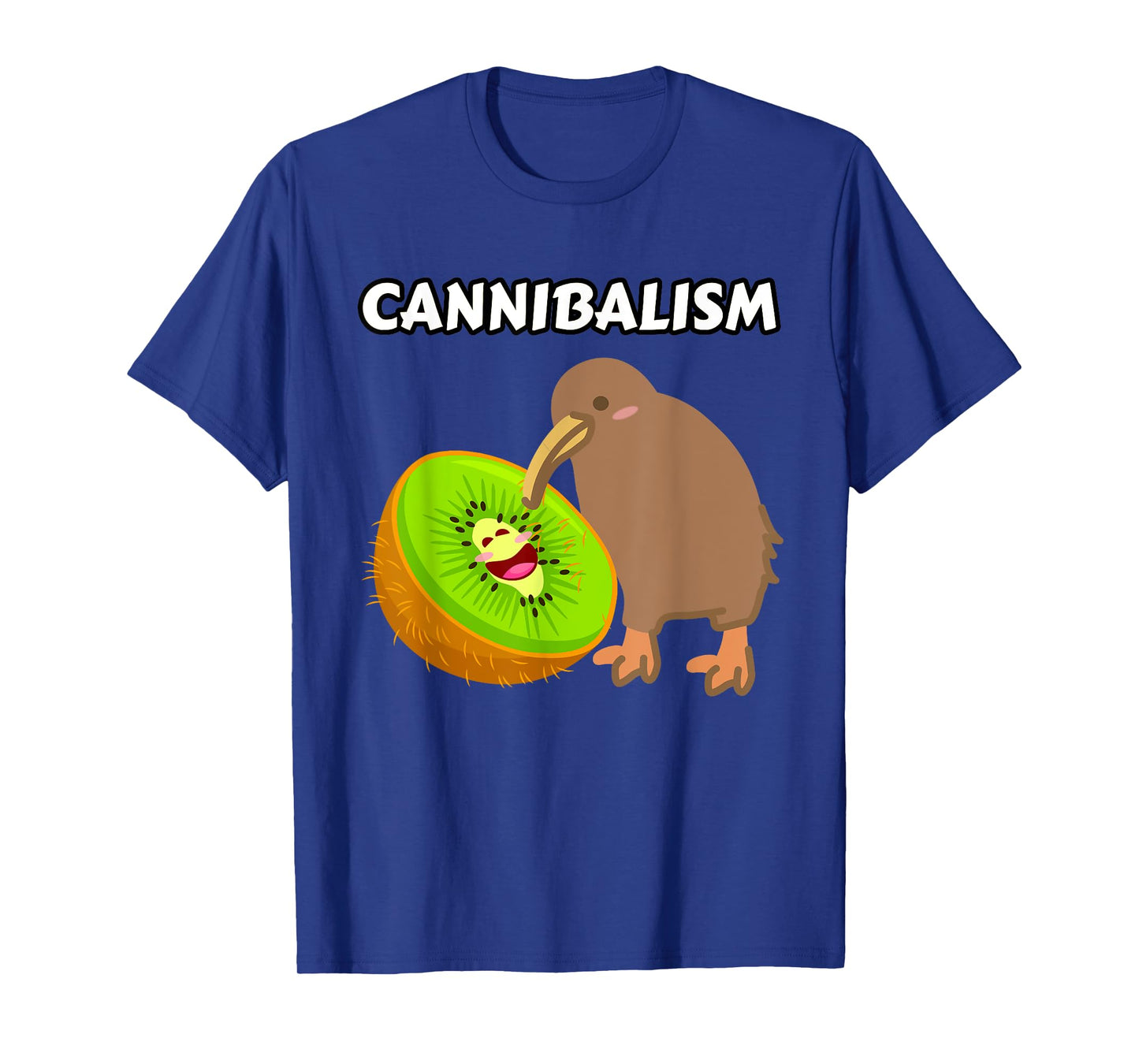 Funny Cute Kiwi Cannibalism Pun Kiwi Fruit Kiwi Bird Joke T-Shirt