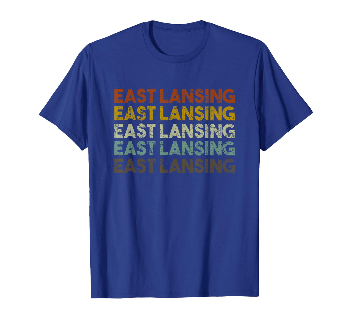 Retro East Lansing Michigan Vintage T-Shirt
