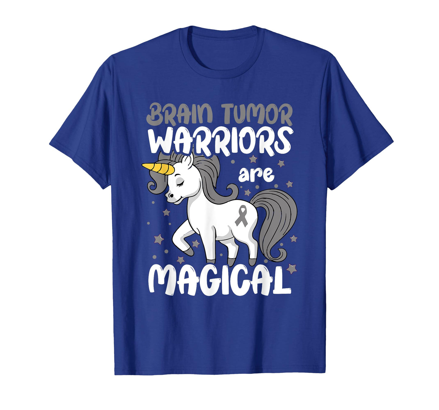 Brain Tumor Warrior Gray Ribbon Brain Tumor Cancer Awareness T-Shirt