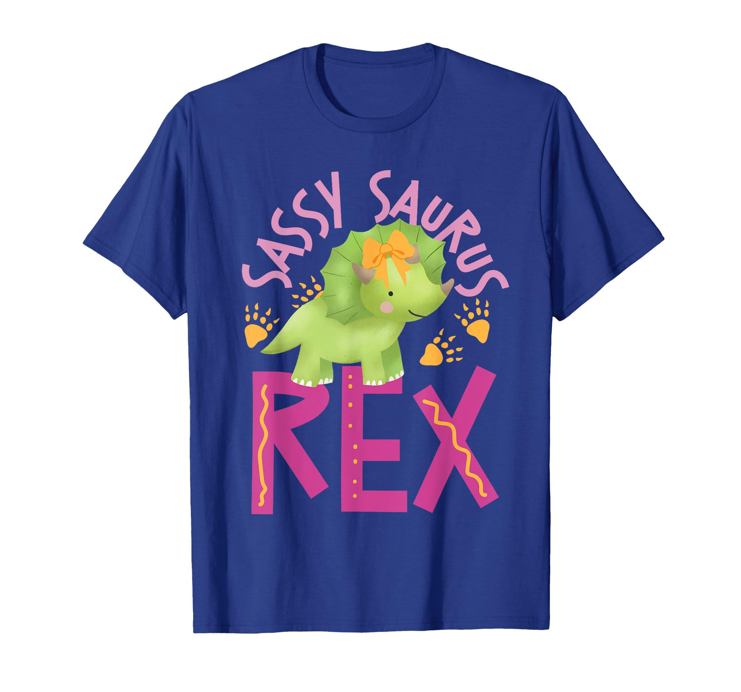 Sassy Saurus Cute Dinosaurs Design For Girls T-Shirt