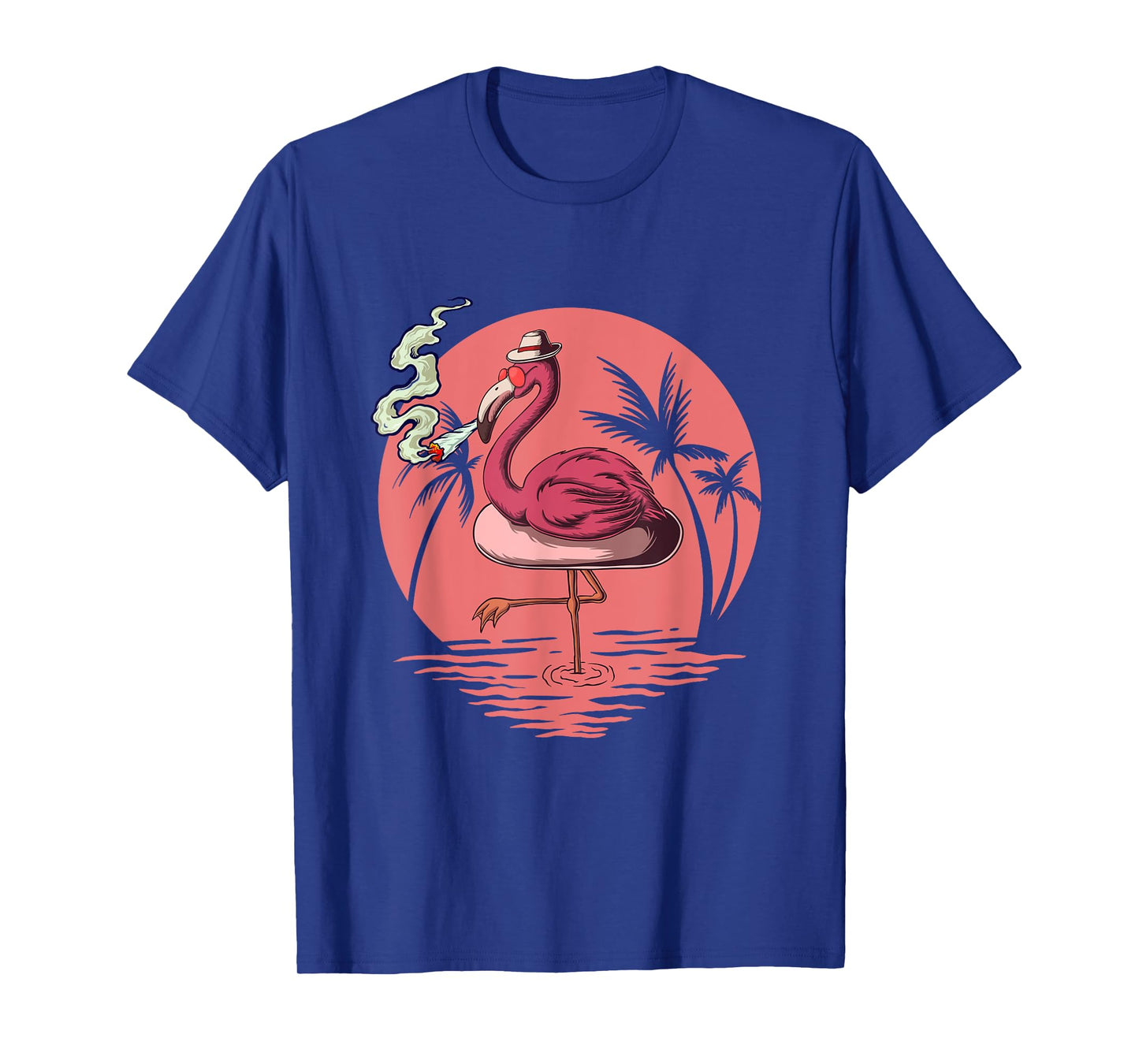 Flamingo 420 Stoner Spirit Summer Weed For Cannabis Lover T-Shirt