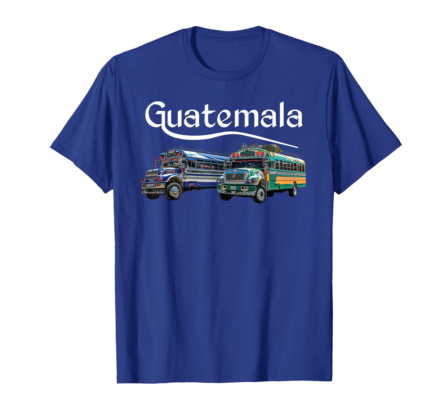 Chicken Bus Guatemala Chapin Quetzal Antigua Tikal Maya 502 T-Shirt