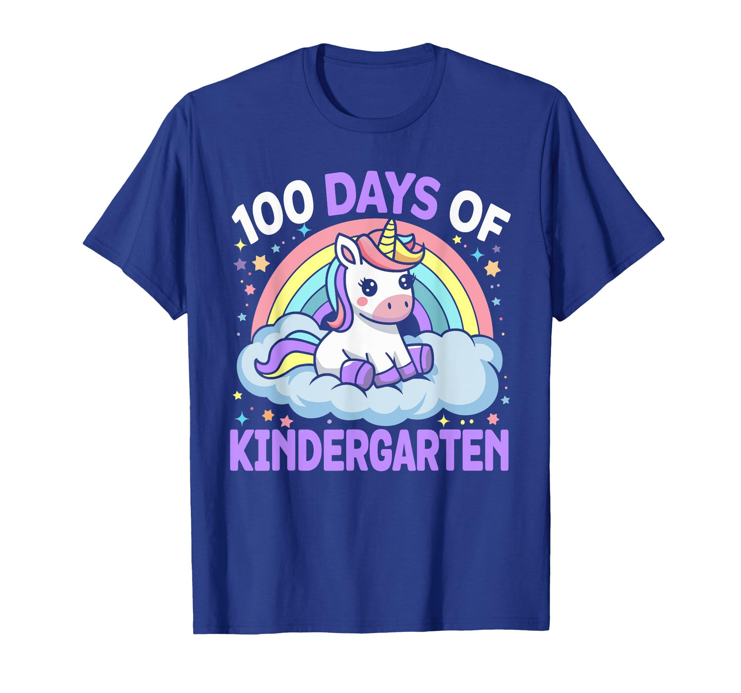 100th Days of Kindergarten Unicorn Girls 100 Days of School T-Shirt