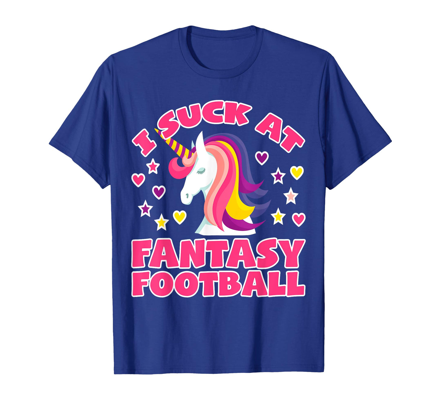 Suck At Fantasy Football Shirt | Funny Unicorn Loser Trophy T-Shirt