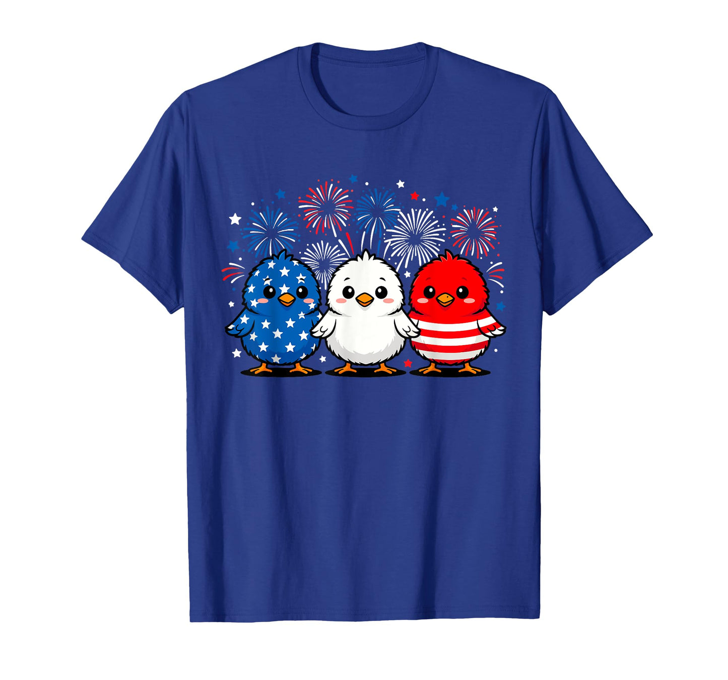 Chicks USA Flag Patriotic Chicken Lover 4th of July America T-Shirt