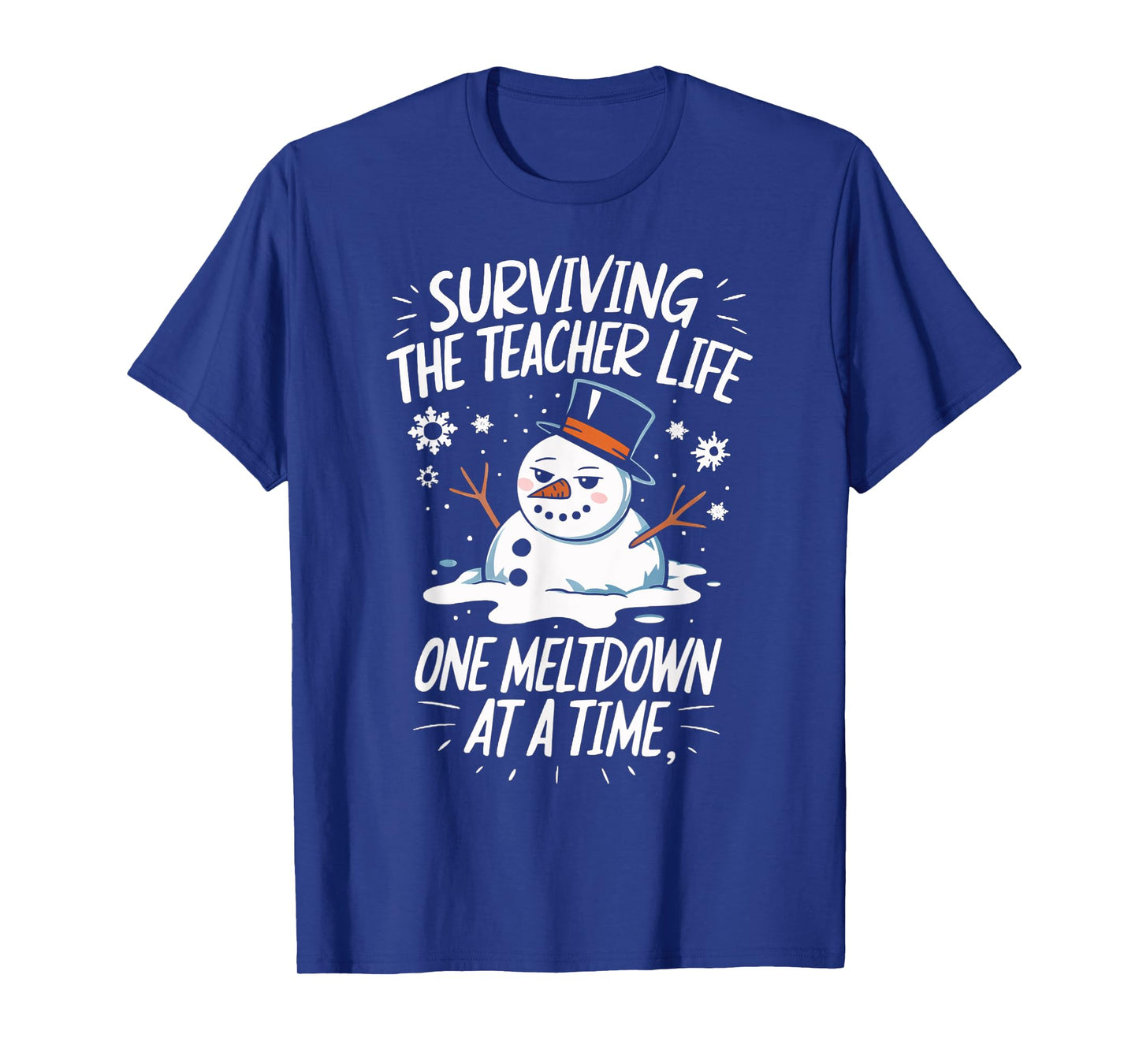 Surviving The Teacher Life One Meltdown At A Time Christmas T-Shirt