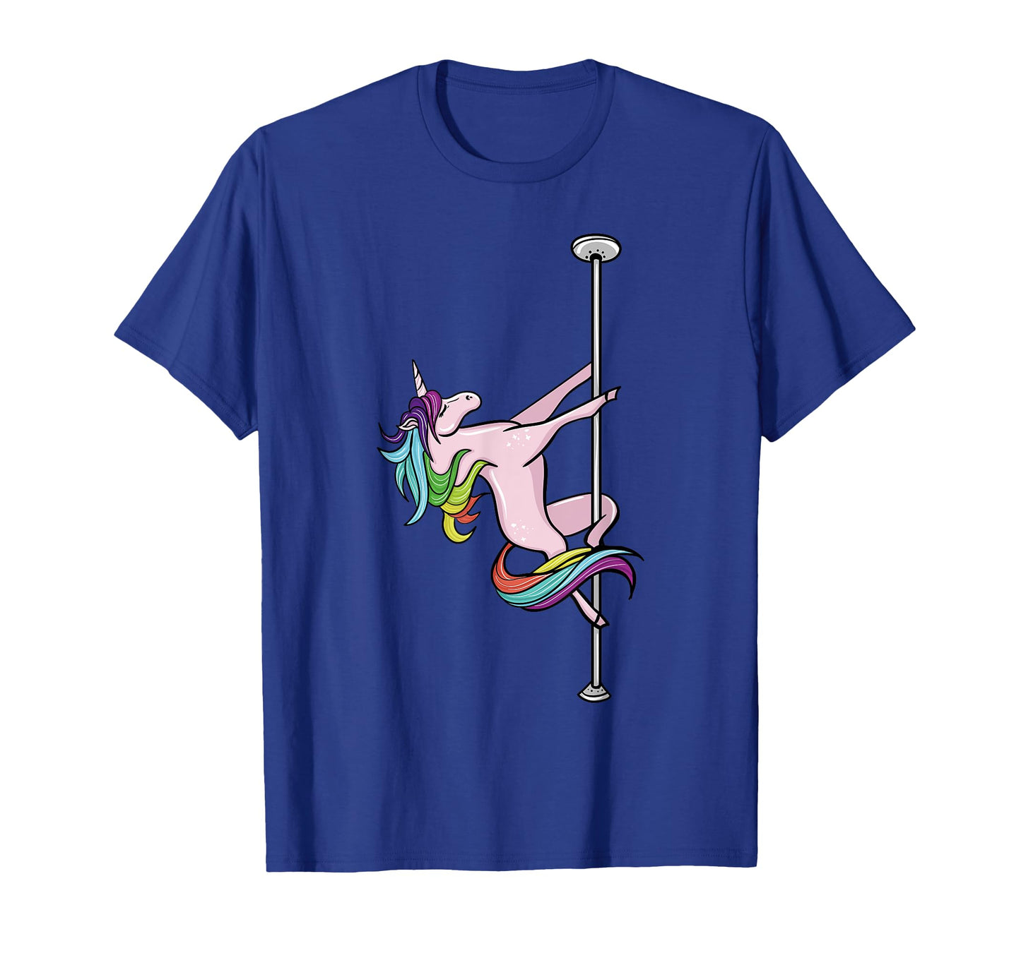 Funny Pole Dancing Unicorn Lover Gift Pole Dancer Fitness T-Shirt
