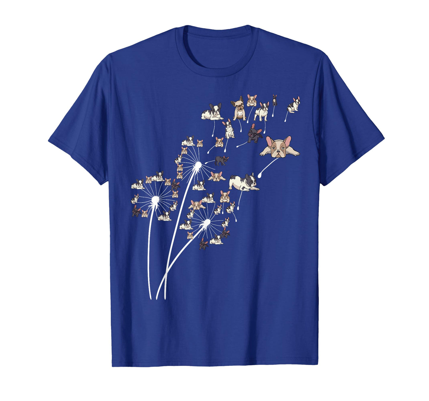Dandelion French Bulldo Flower Frenchie Tree T-Shirt