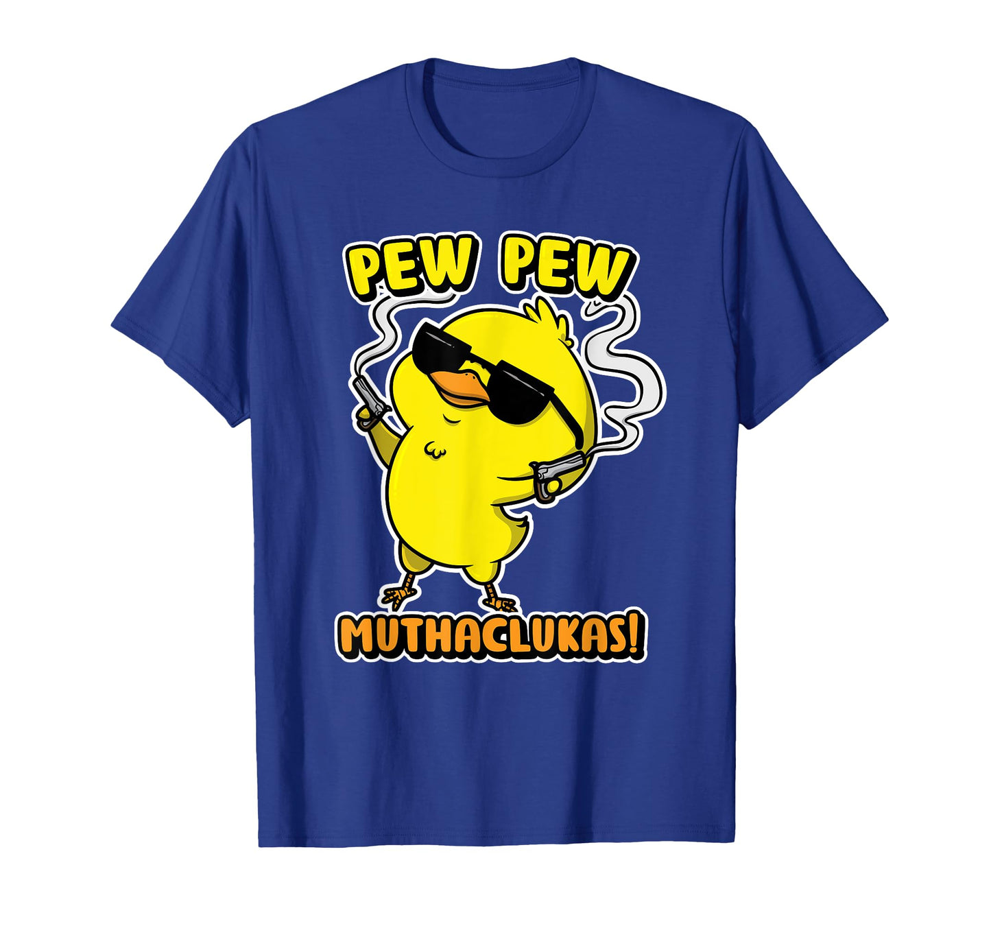 Funny Chicken Shirt Pew Pew Muthacluckas Women Men T-Shirt