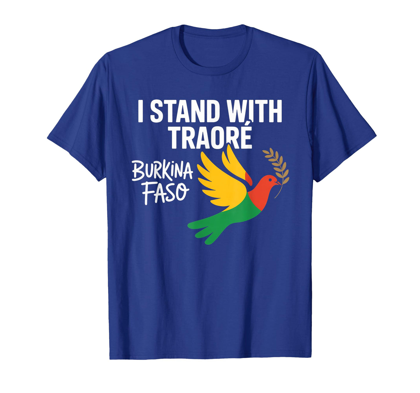 I Stand With Burkina Faso-Ibrahim Traoré Retro Bird T-Shirt