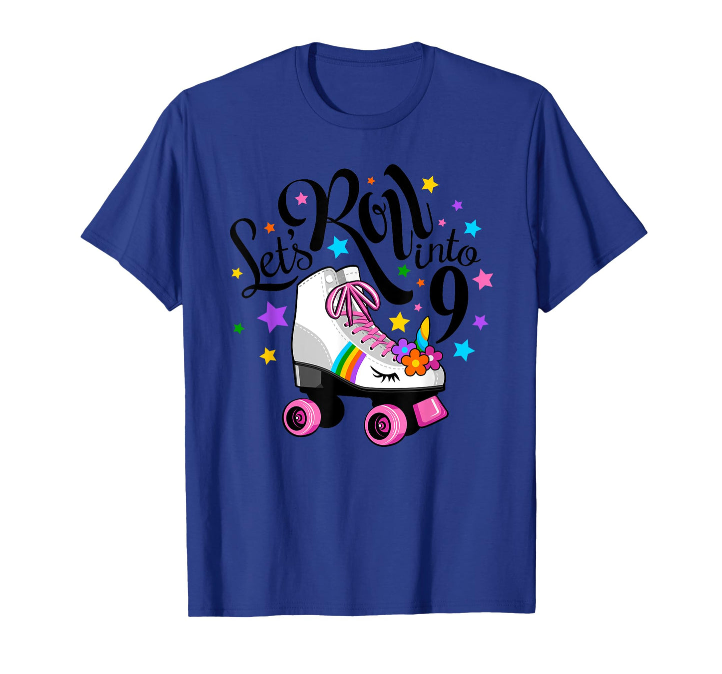 Lets roll into 9 Birthday. Unicorn, Roller skate T-Shirt