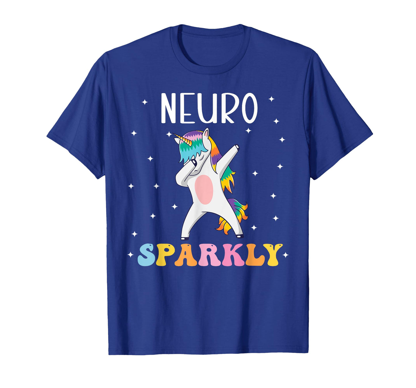 Neuro Sparkly NeuroDiversity Unicorn ADHD Awareness Kids T-Shirt