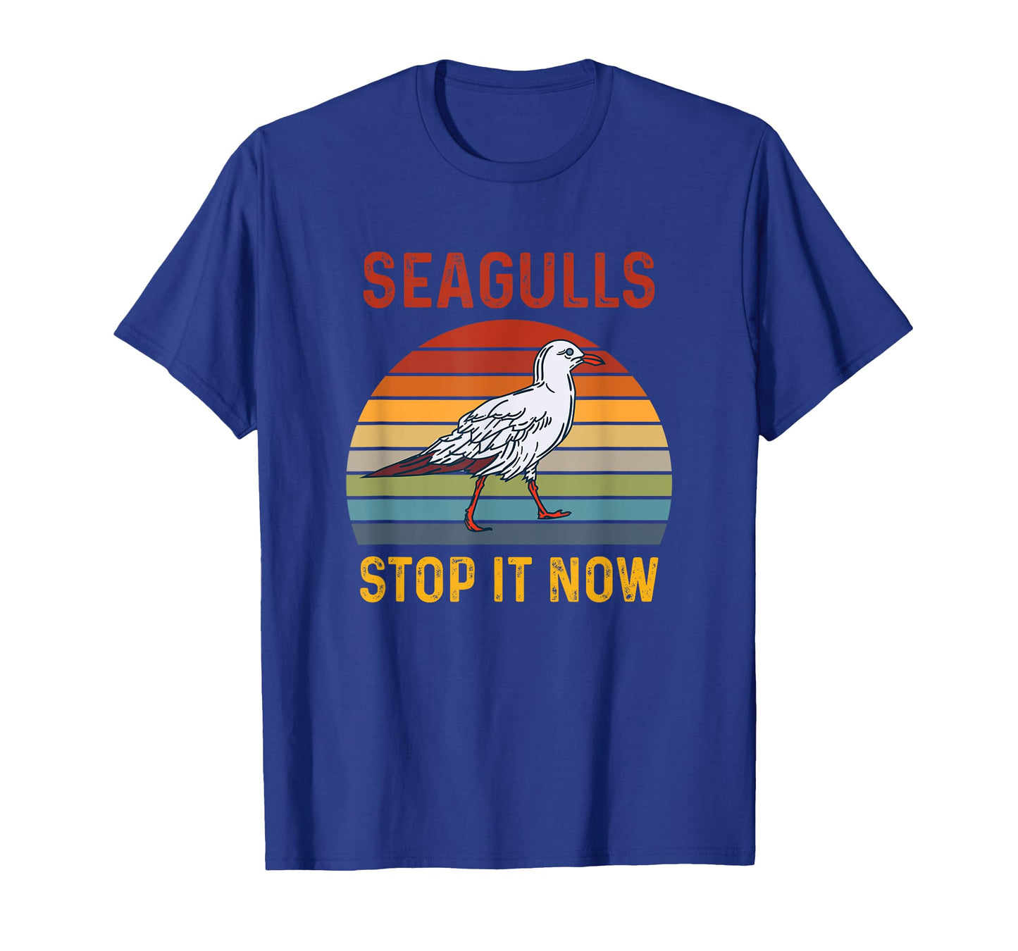 Seagulls Bird Lover Stop It Now Retro Vintage Funny Seagulls T-Shirt