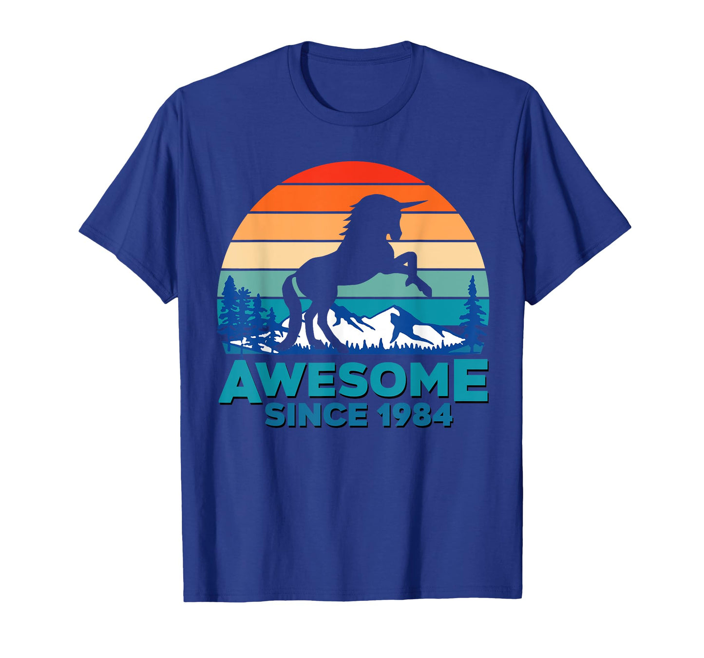 Unicorn Awesome Since 1984 Shirt 37th Birthday 37 Years Old T-Shirt