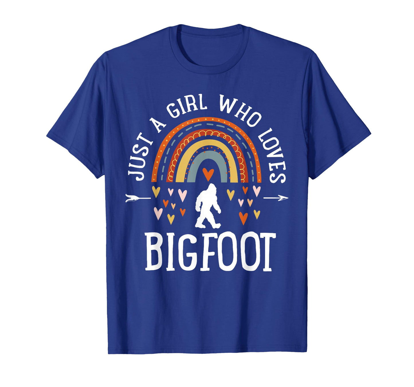 Just A Girl Who Loves Bigfoot Rainbow Gifts Bigfoot Lover T-Shirt