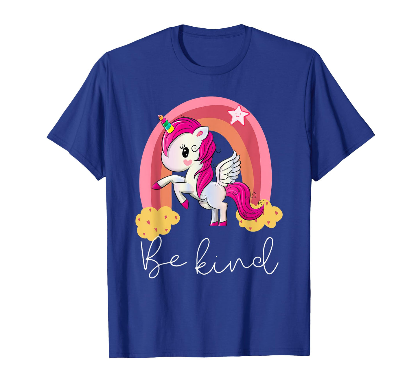 unity day orange for kids toddler be kind unicorn rainbow T-Shirt