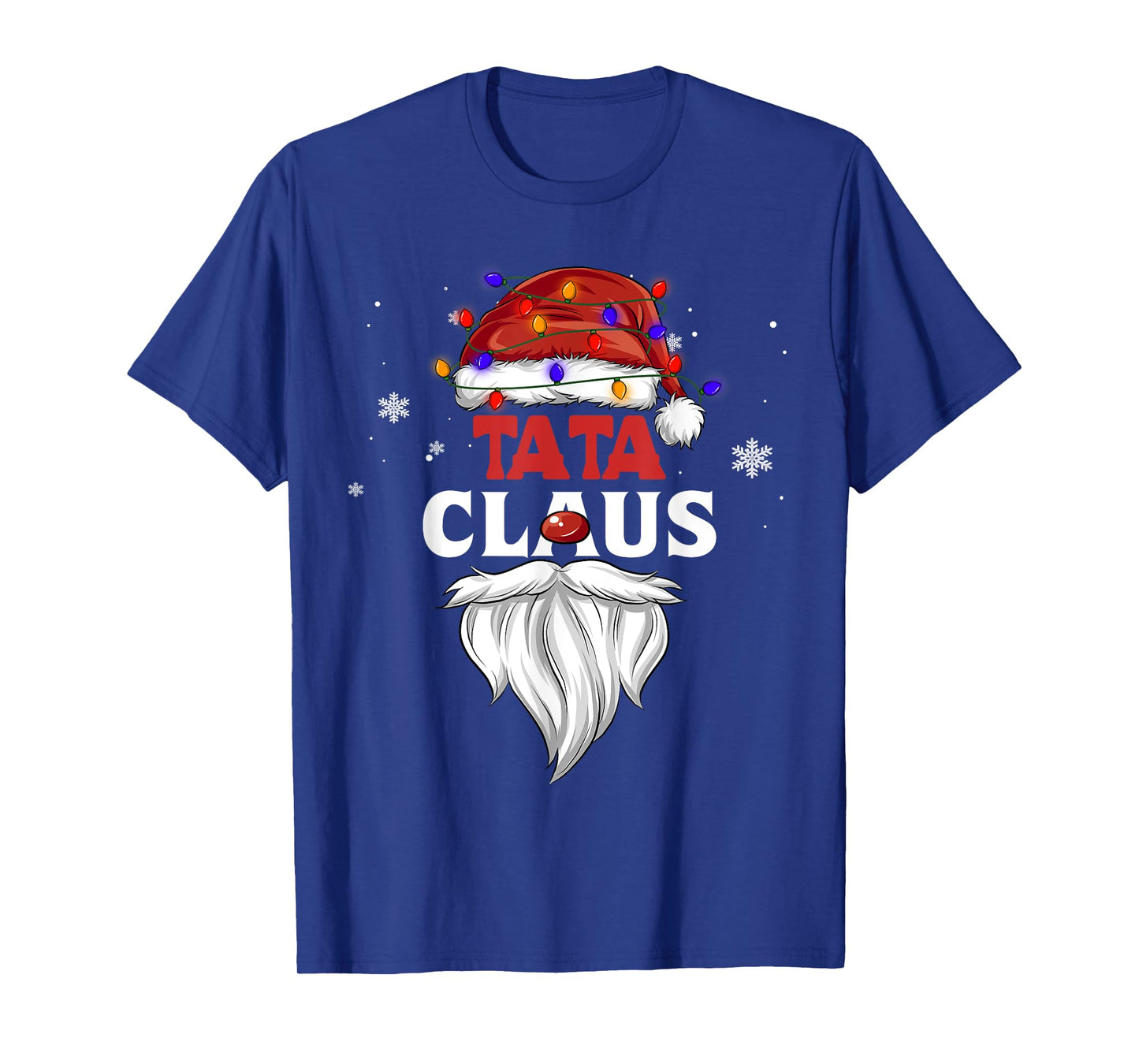 Tata Claus Christmas Lights Pajama Family Matching Party T-Shirt
