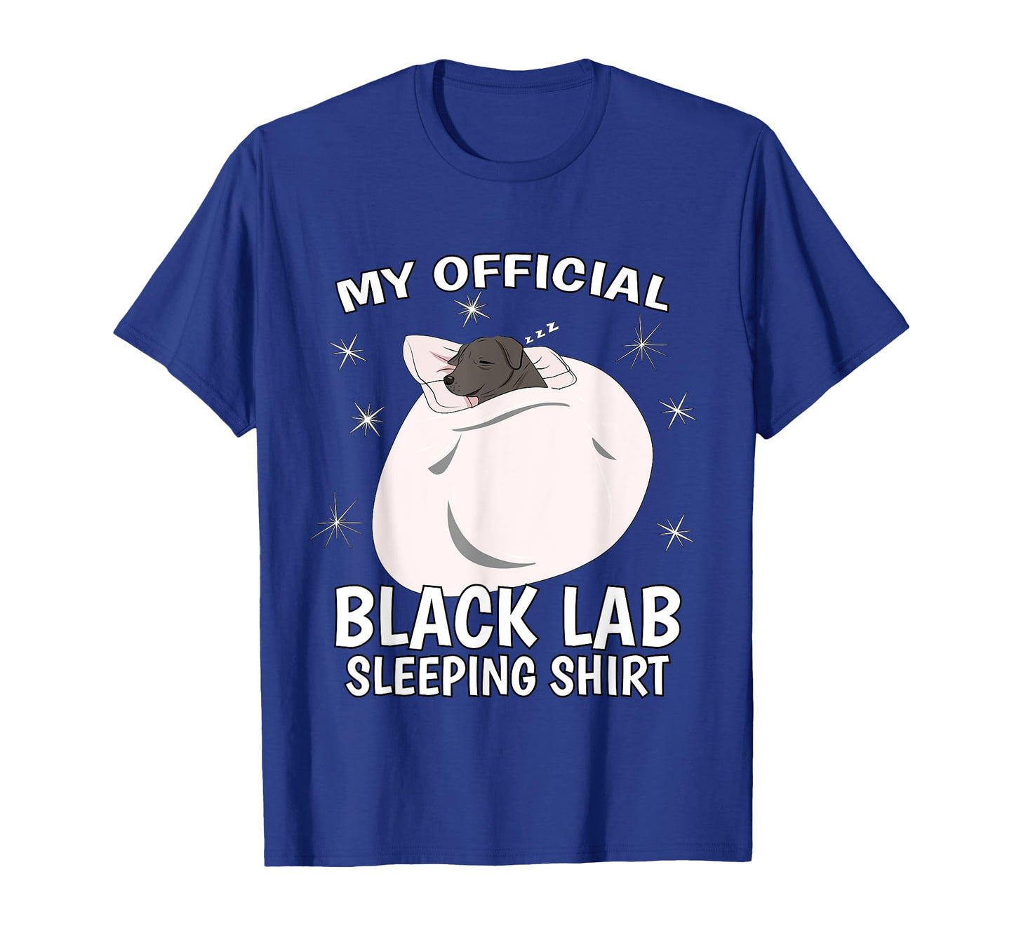 My Official Sleeping Shirt PJ Pajama Top Black Lab Labrador T-Shirt