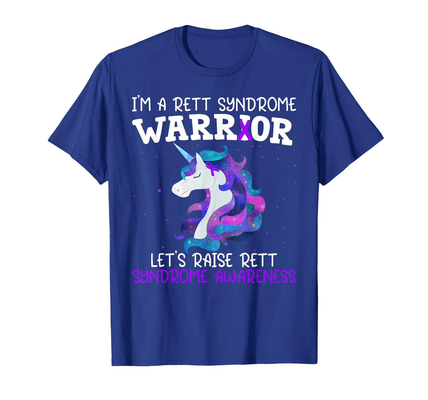 Unicorn Rett Syndrome Warrior Gift Rett Syndrome Awareness T-Shirt