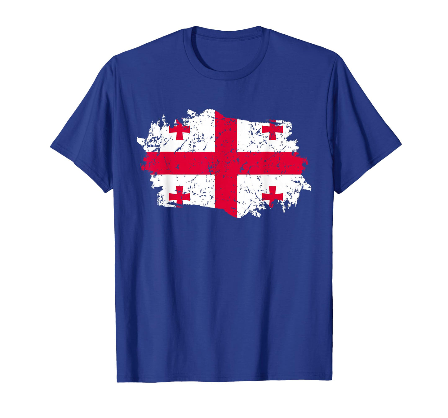 Georgia Flag Design Grunge Country Flag Georgia T-Shirt