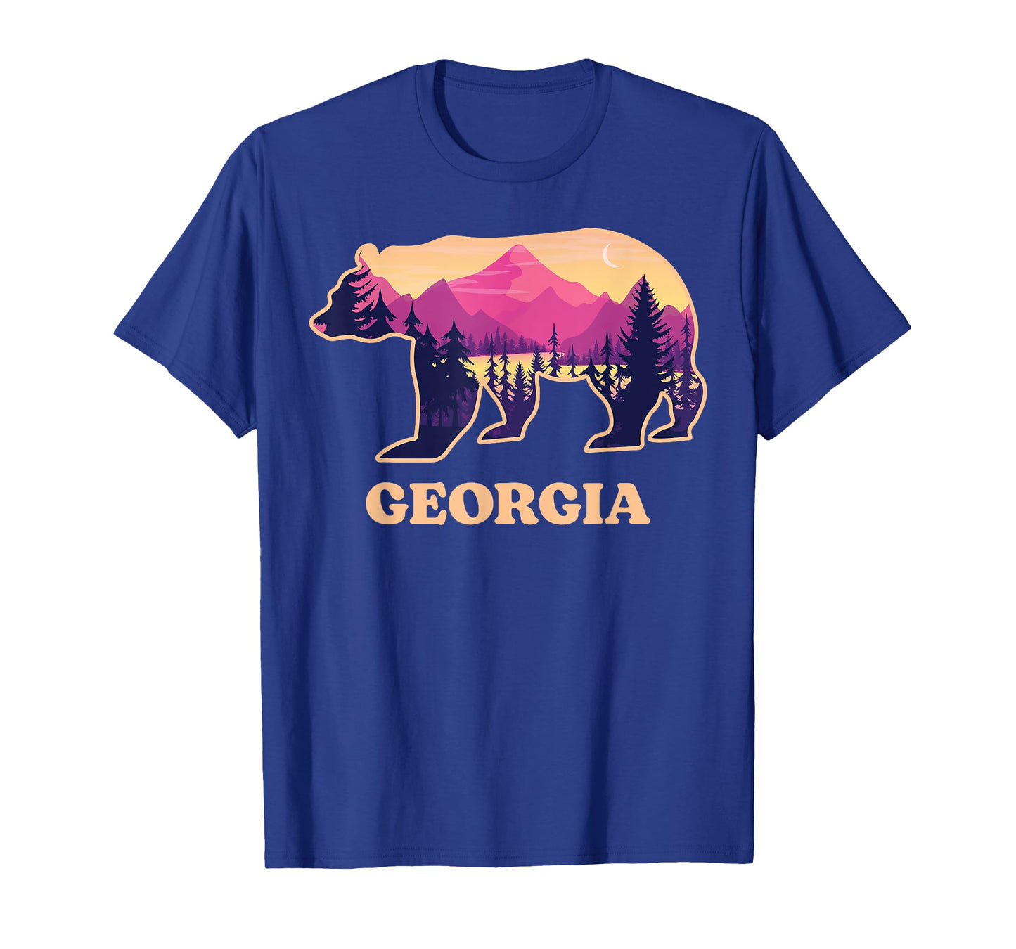 Bear Blue Ridge Georgia GA Vintage Retro Hiking Souvenirs T-Shirt