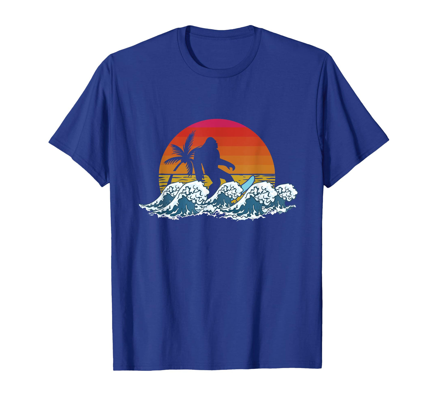 Retro Yeti Sasquatch Bigfoot Surfer | Surfing Summer T-Shirt