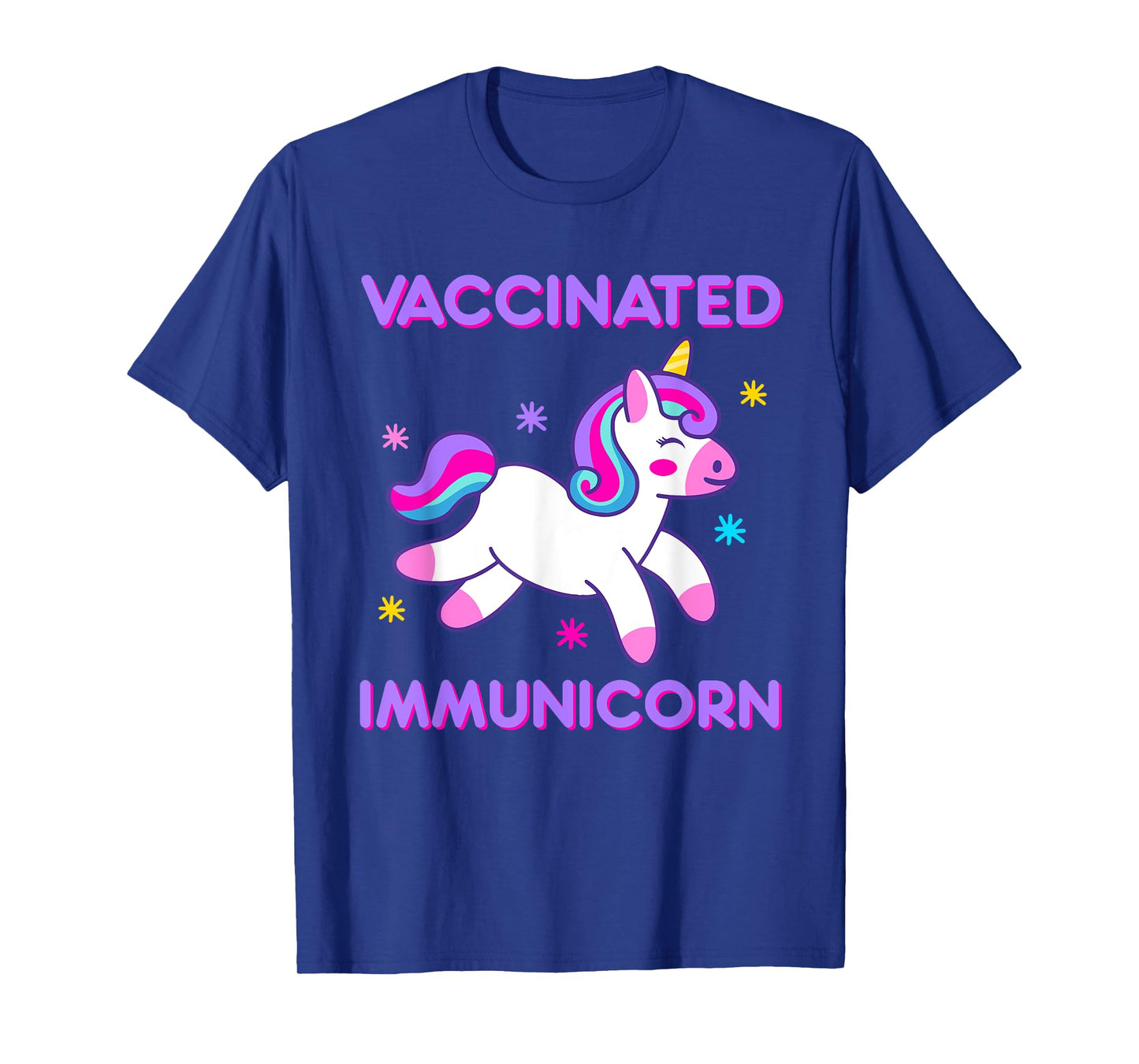 Vaccinated Immunicorn Funny Unicorn Pun Vaccination Vaccine T-Shirt