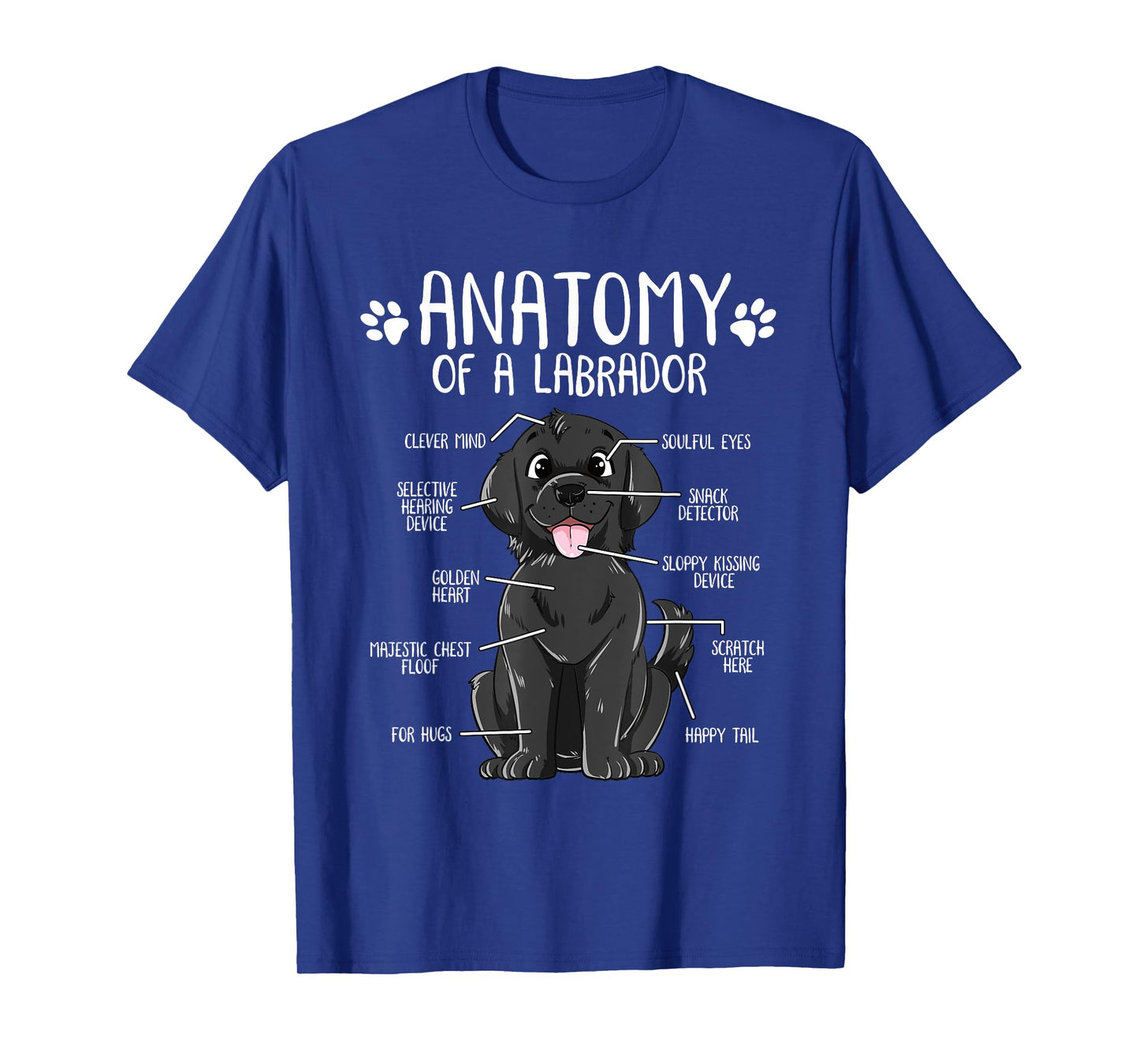 Funny Anatomy Labrador Retriever Black Lab Dog Owner T-Shirt
