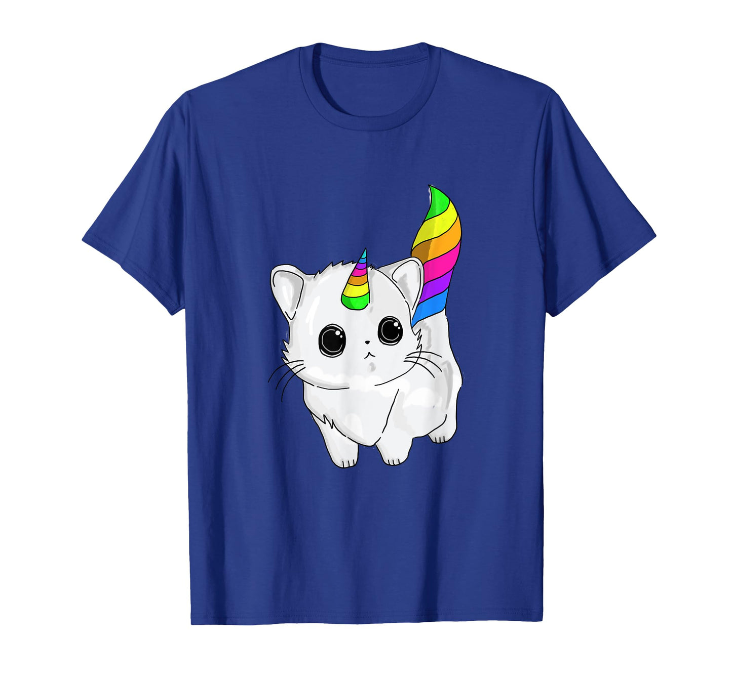 Caticorn Tshirt Unicorn Cat Shirt Rainbow Girls Boys Adults T-Shirt
