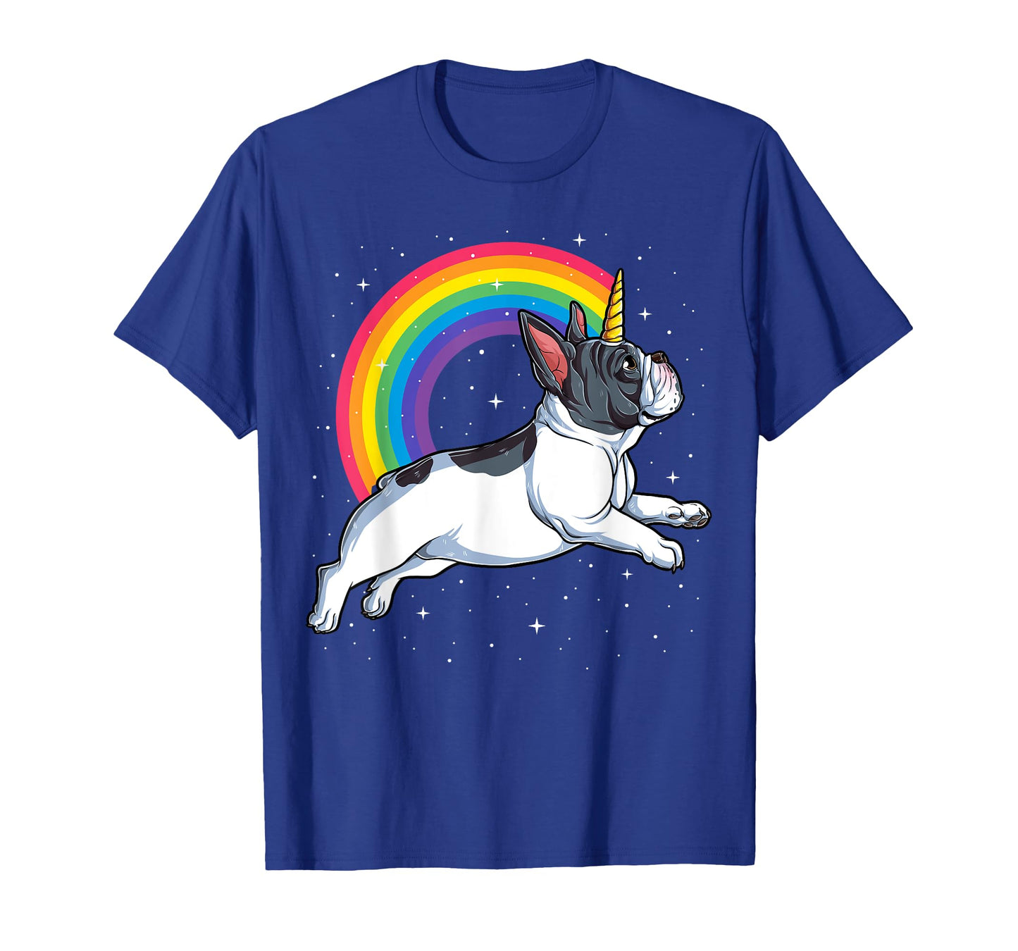 French Bulldog Unicorn Shirt Girls Space Galaxy Frenchicorn T-Shirt