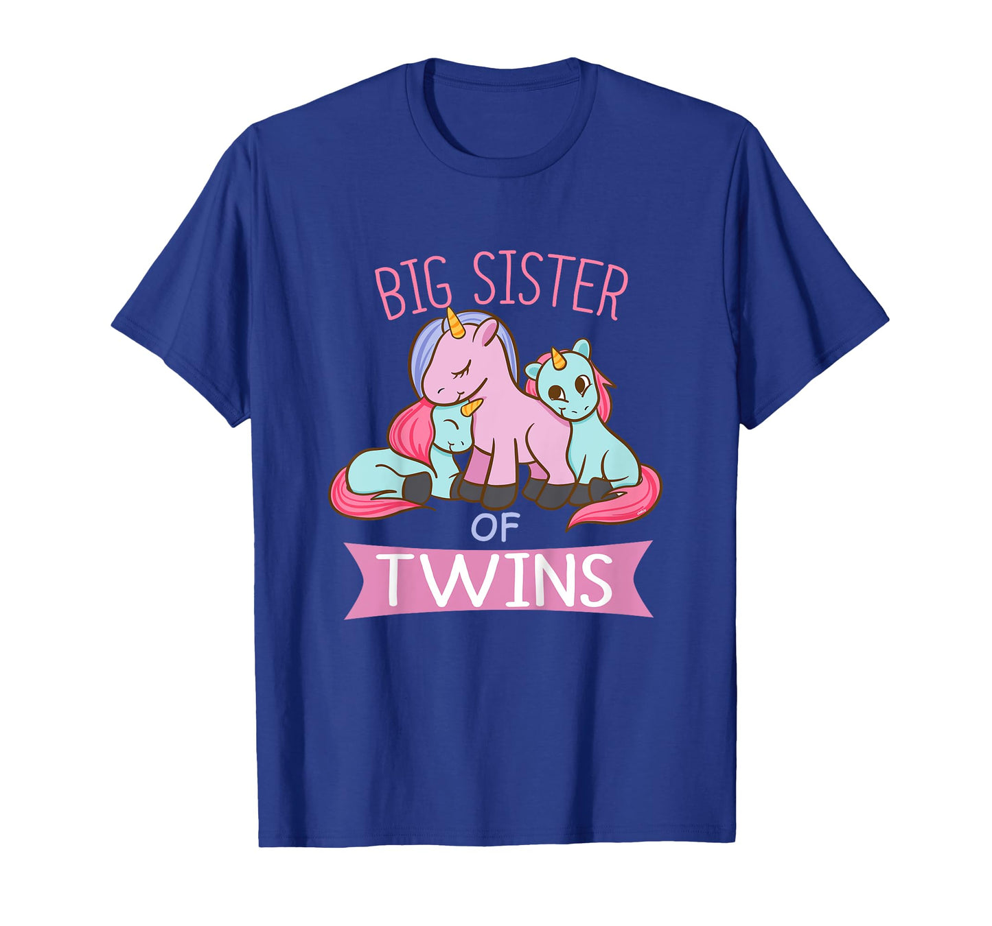 Big Sister of Twins T-Shirt Unicorn Twin T-Shirt