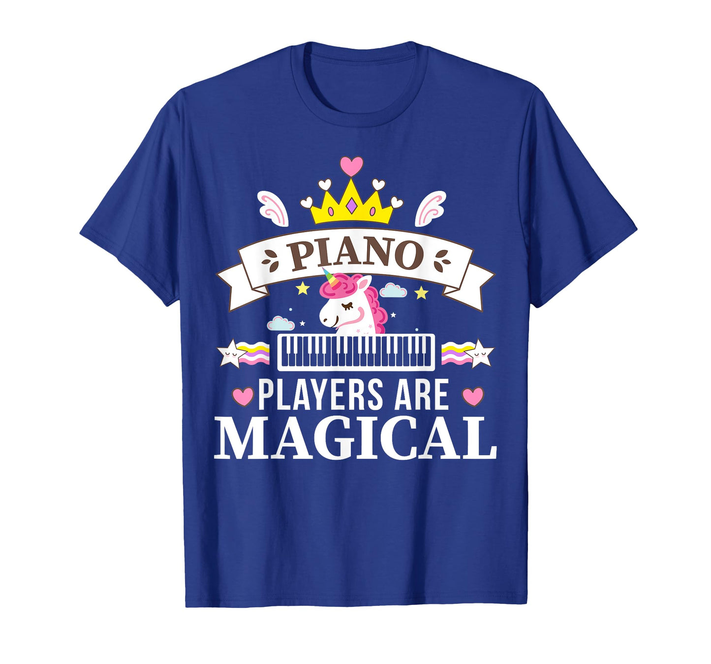 Piano Player Girl, Unicorn Student Learning Pianist Music T-Shirt