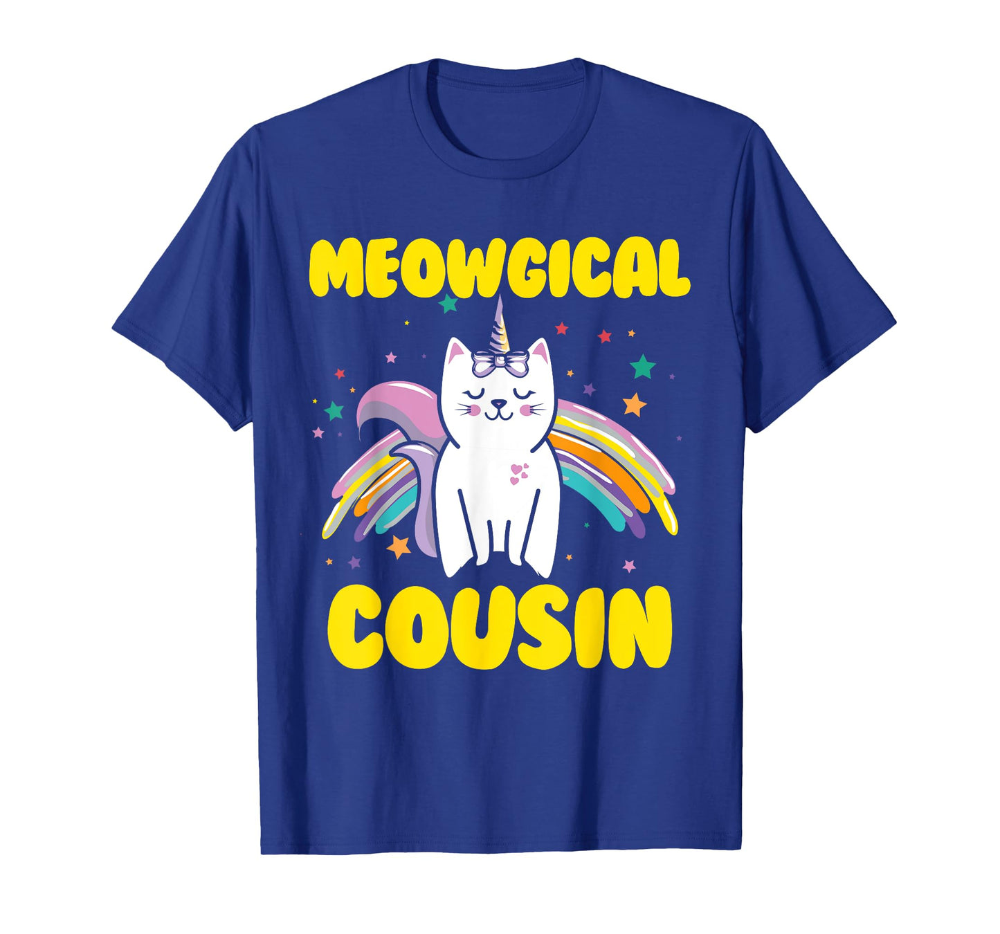 Meowgical Cousin Magical Kitty Cat Unicorn T-Shirt T-Shirt
