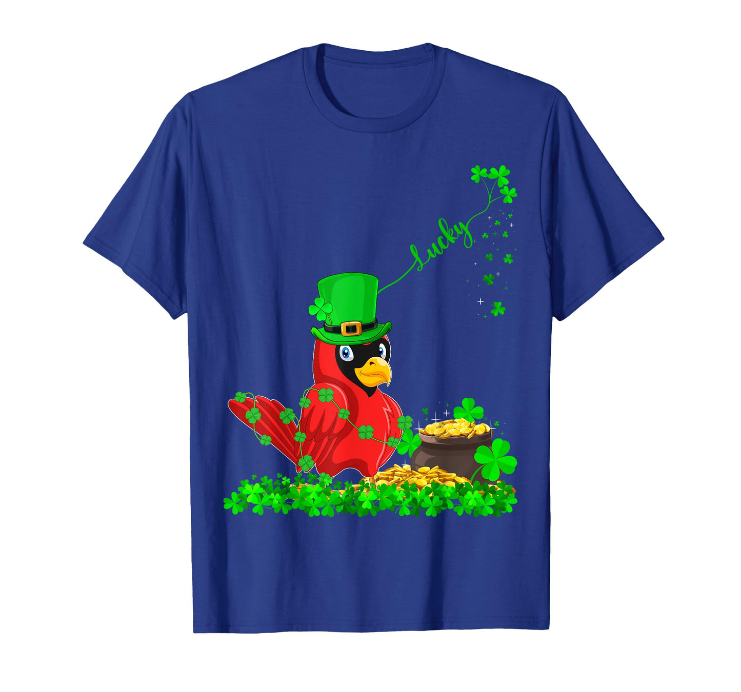 Irish Leprechaun Shamrock Lucky Cardinal St. Patrick's Day T-Shirt