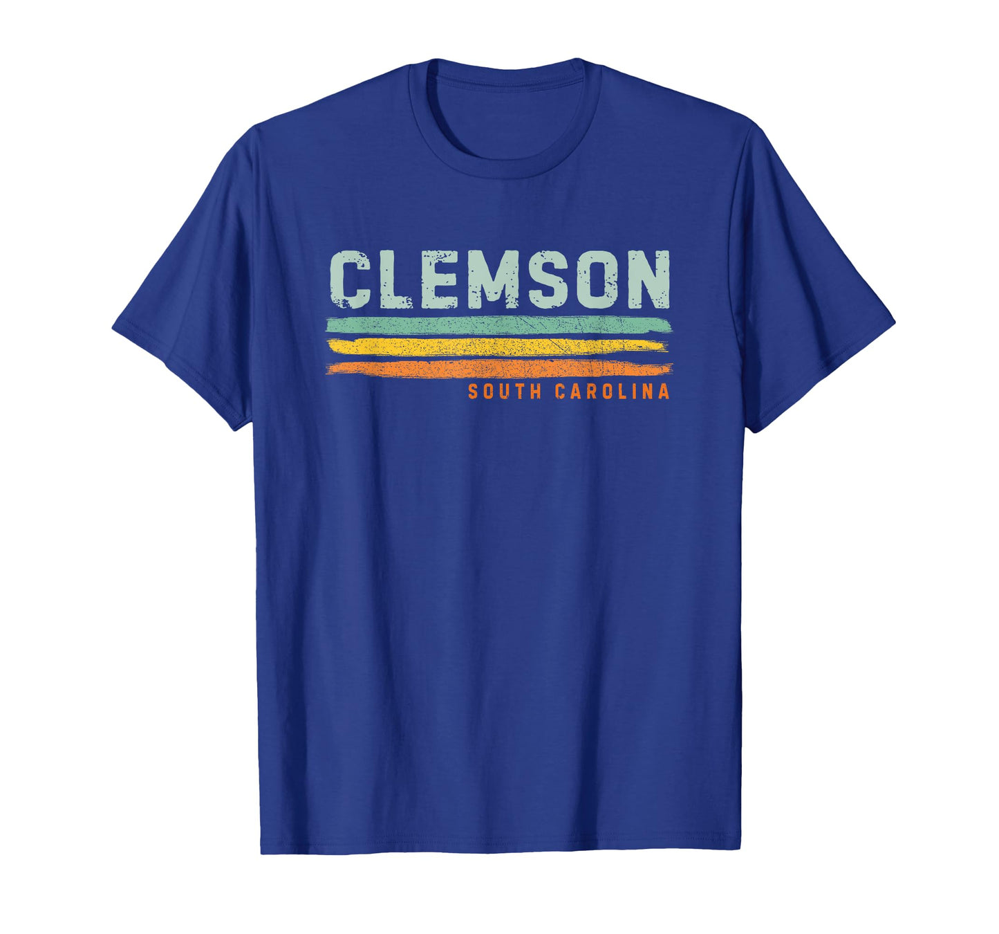 Vintage Stripes Clemson SC T-Shirt