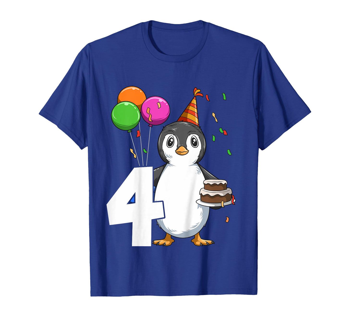 Penguin Birthday 4 Penguin 4th Birthday Outfit Penguin Party T-Shirt