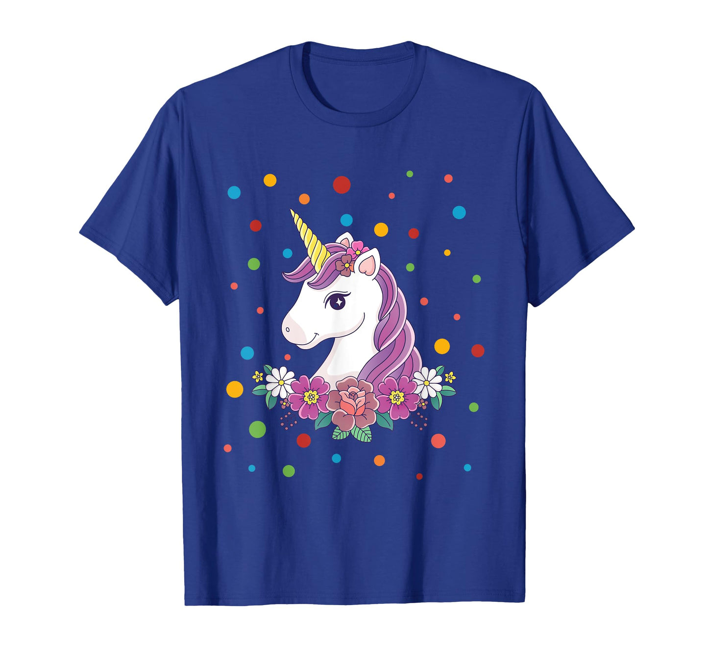 Dot Day Shirt Polka Dots Dotted Unicorn Kid Girls Youth T-Shirt
