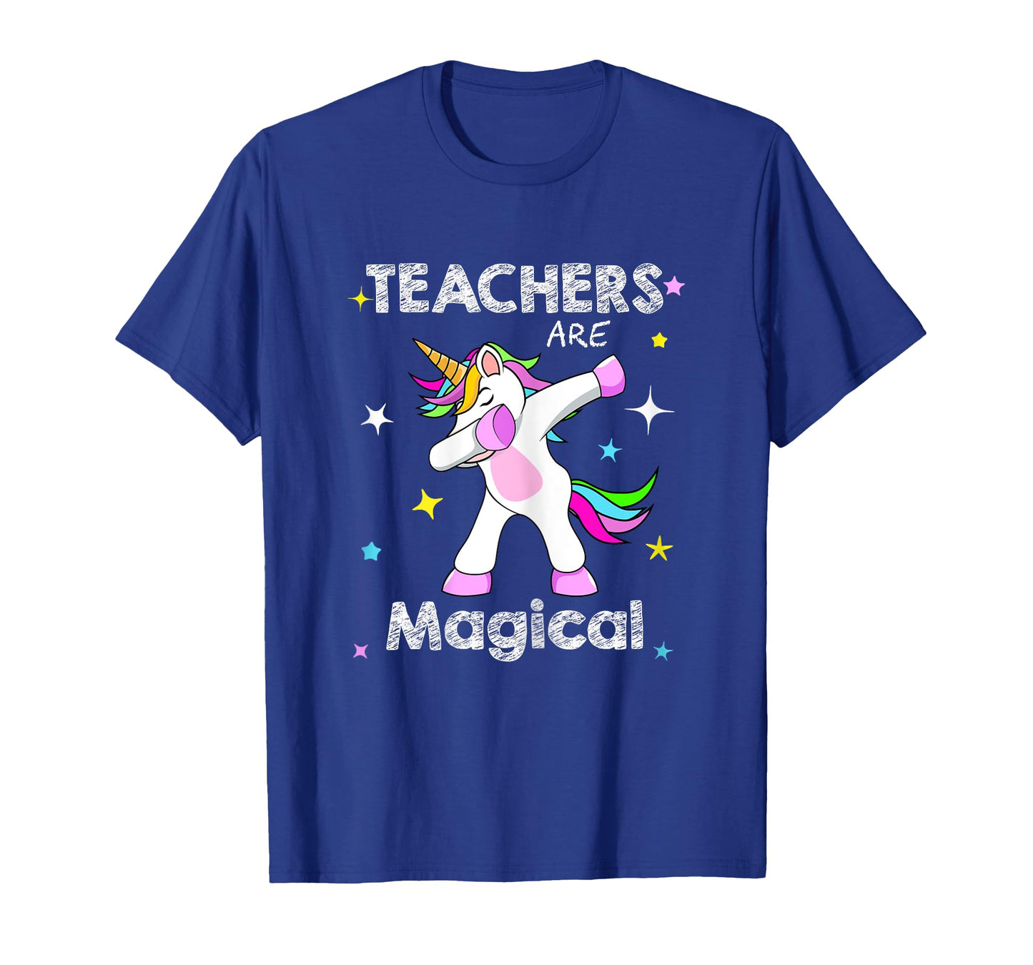 Teachers Are Magical Shirt Dabbing Unicorn Teaching Tee T-Shirt