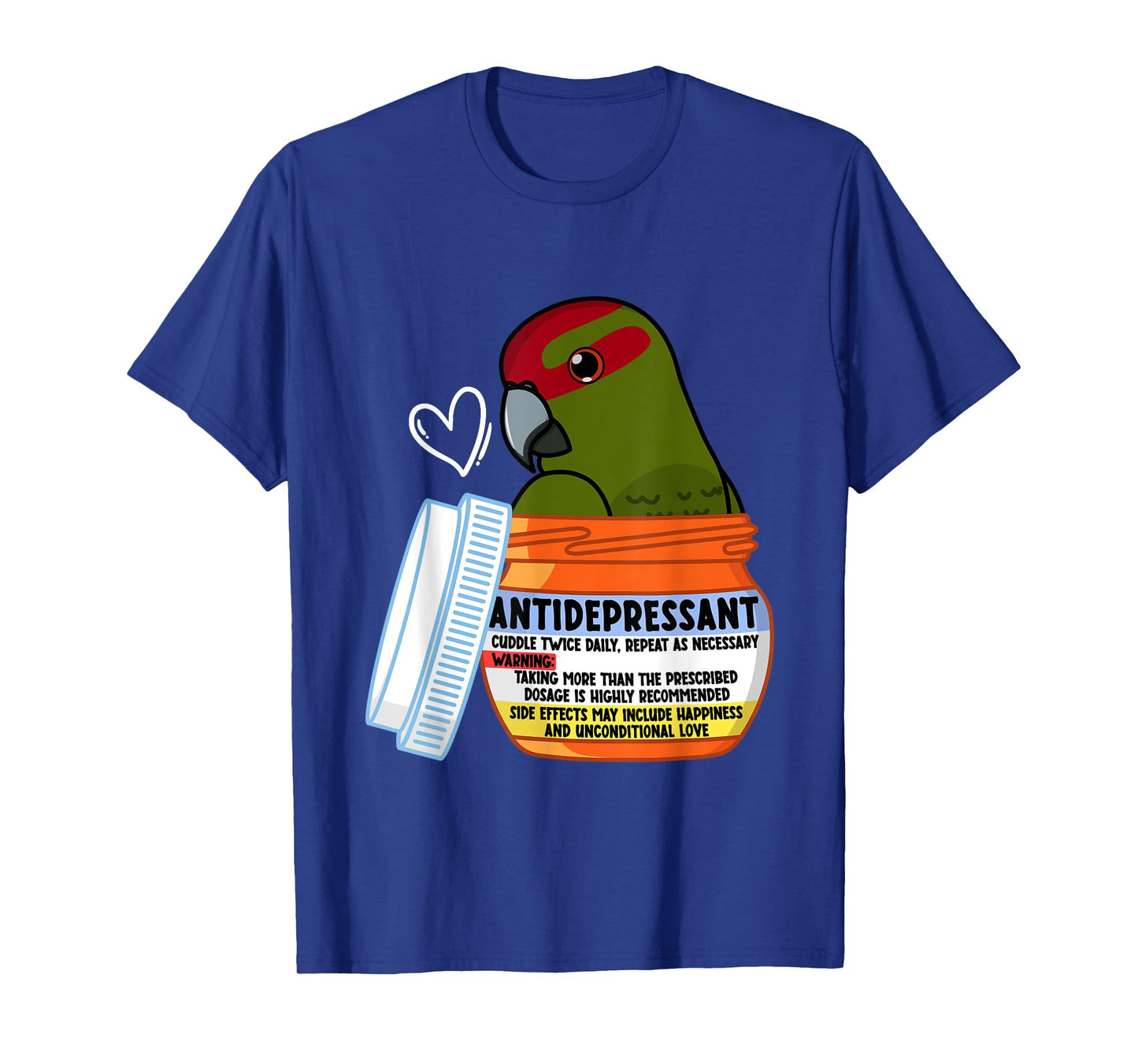 Cute Antidepressant Parrot I Red-crowned Kakariki T-Shirt