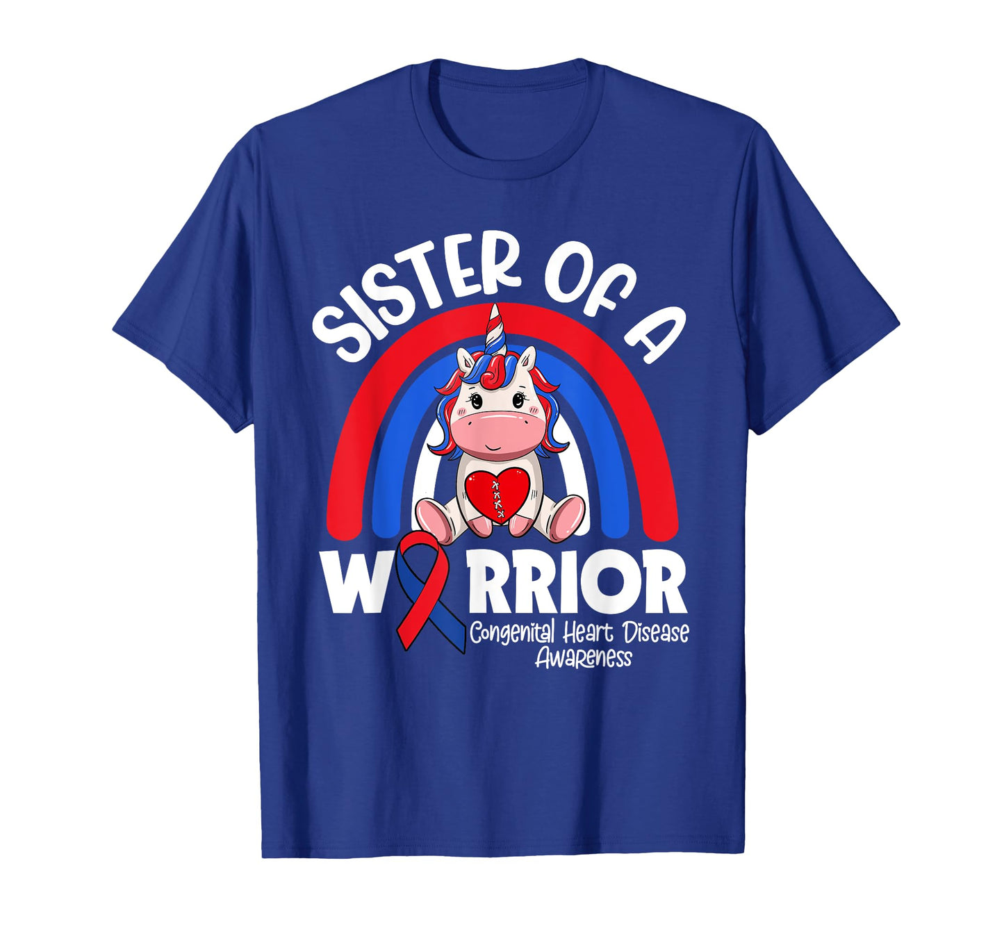 Sister Of A Heart Warrior CHD Awareness Week Clothing Gift T-Shirt