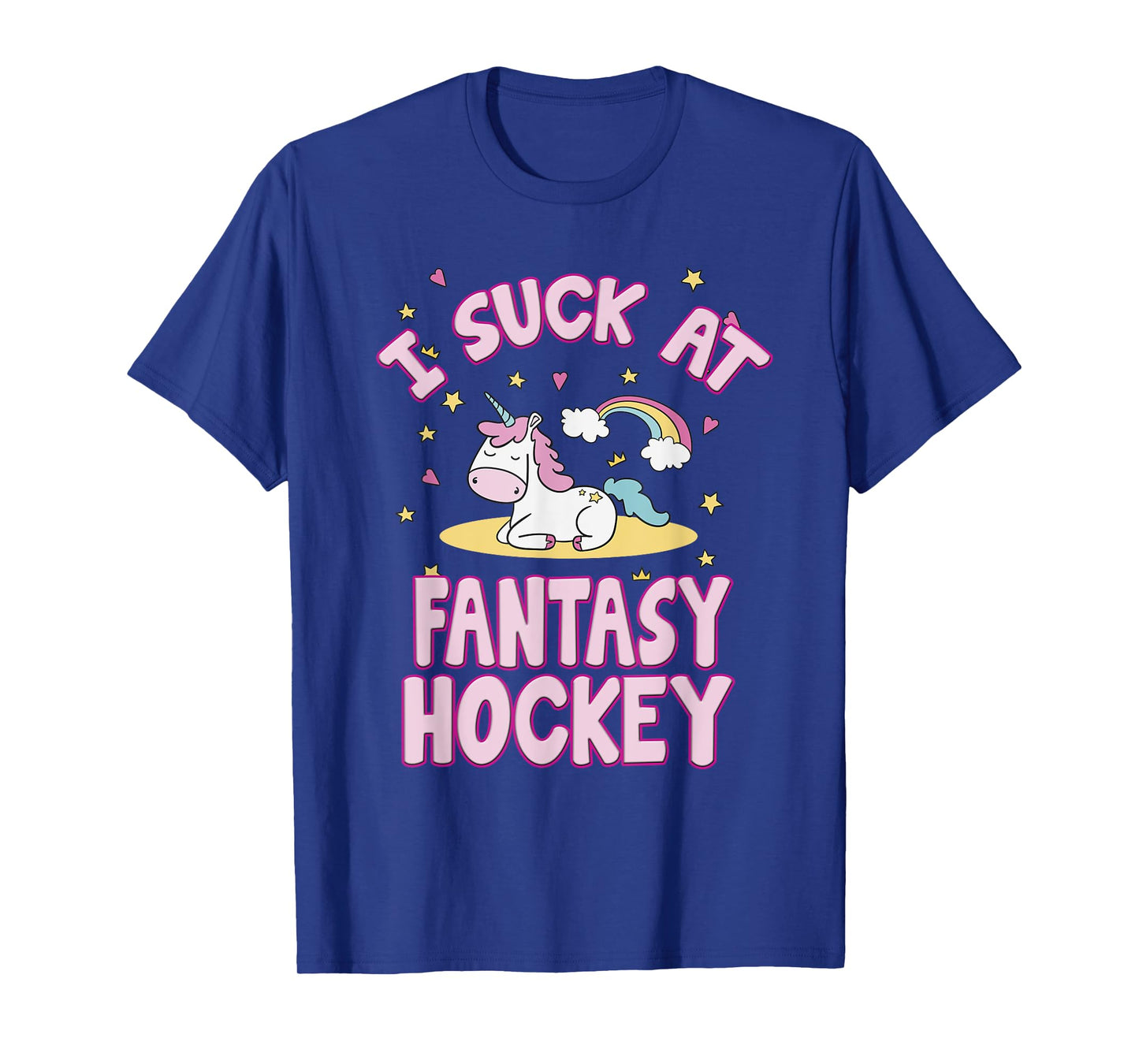 I Suck At Fantasy Hockey Draft Party Men Women T Shirt T-Shirt