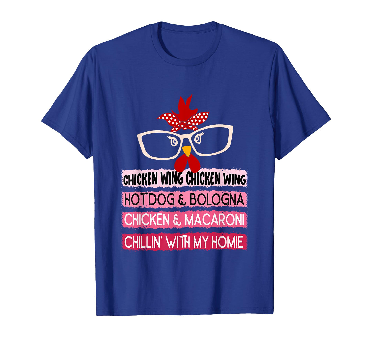 Cooked Chicken Wing Chicken Wing Hot Dog Bologna Macaroni Men Women Girls Kids T-Shirt