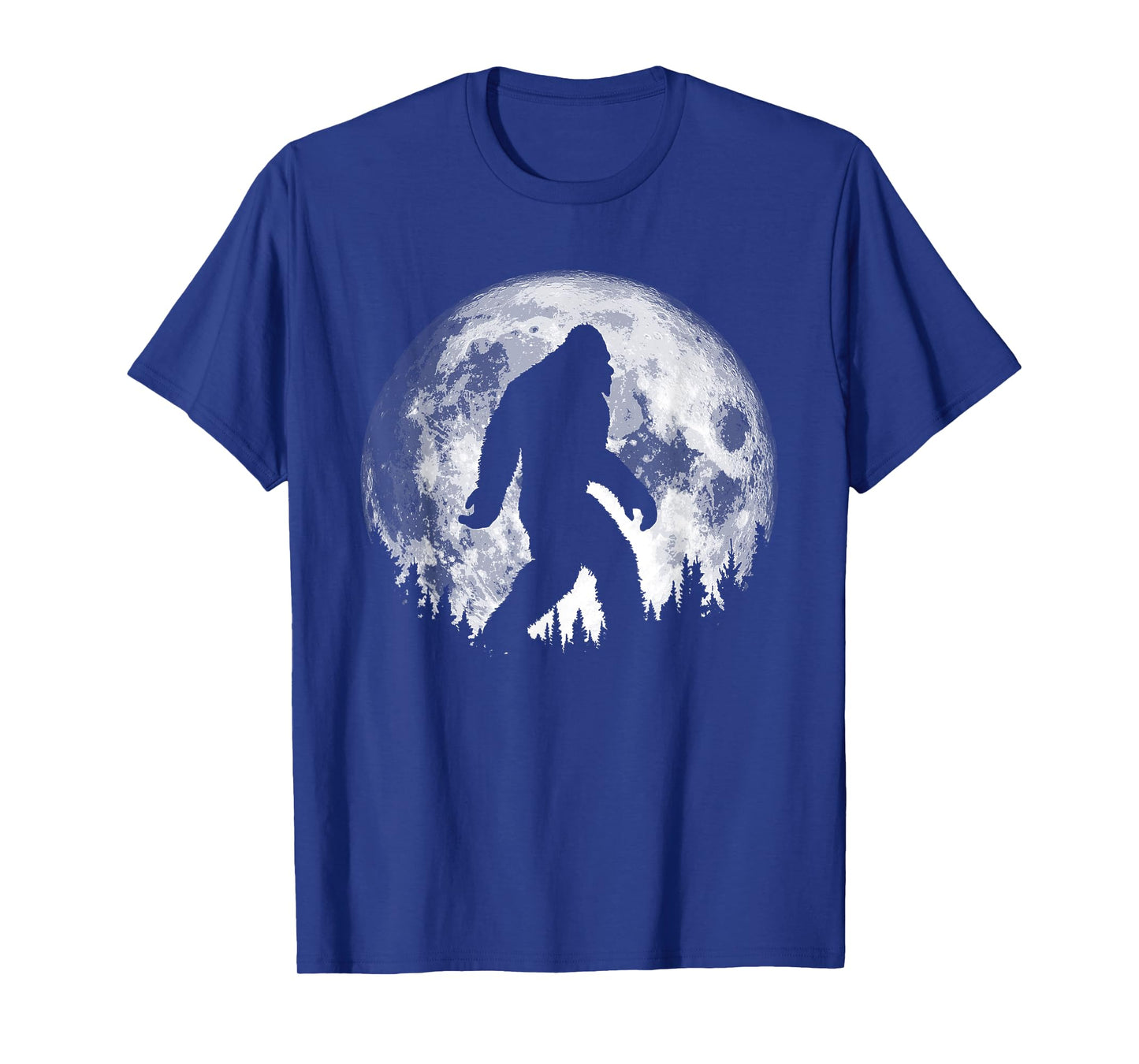 Bigfoot Night Stroll! Cool Full Moon & Trees Sasquatch T-Shirt