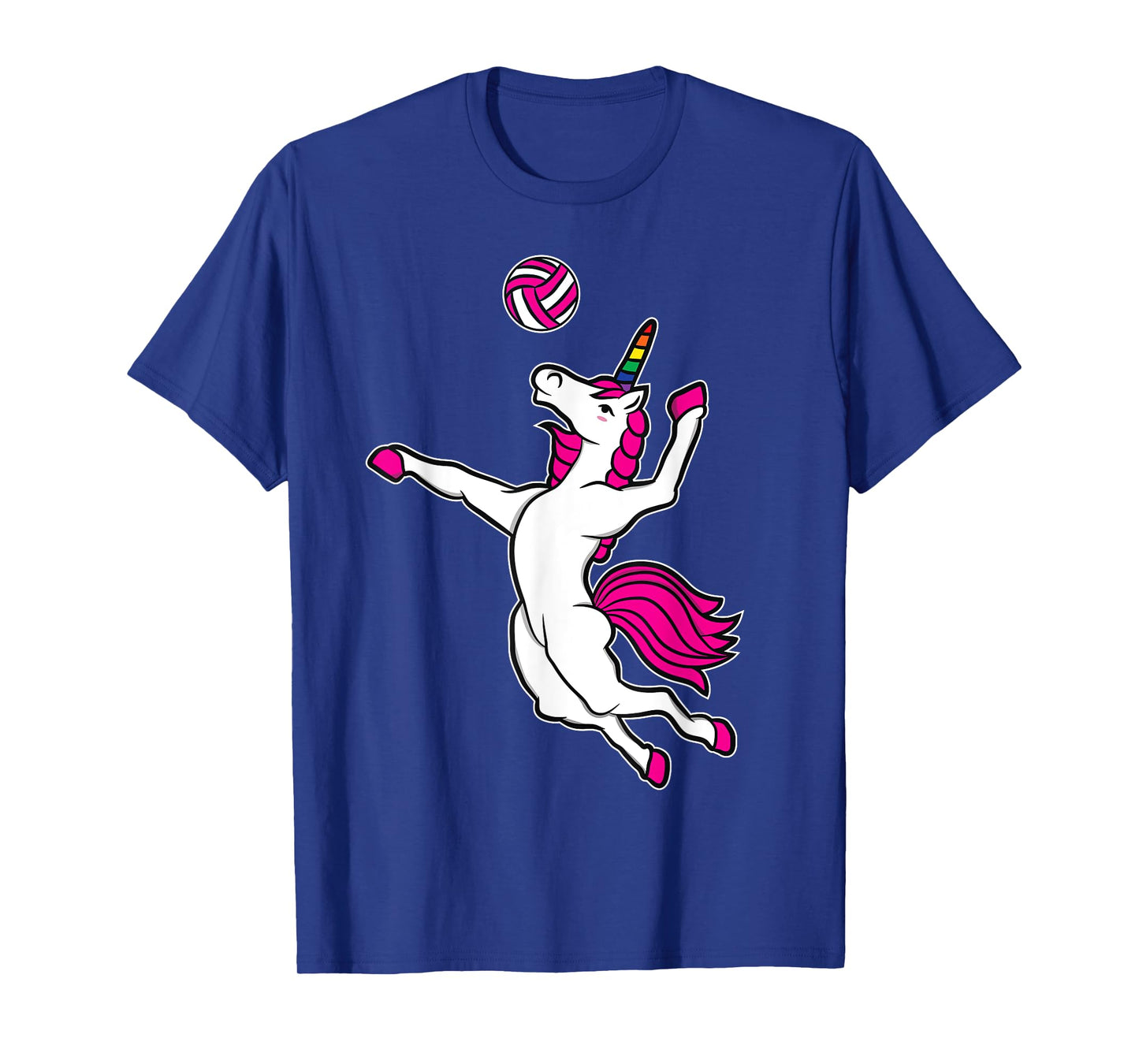 Funny Volleyball Unicorn T-Shirt For Volleyball Girls T-Shirt