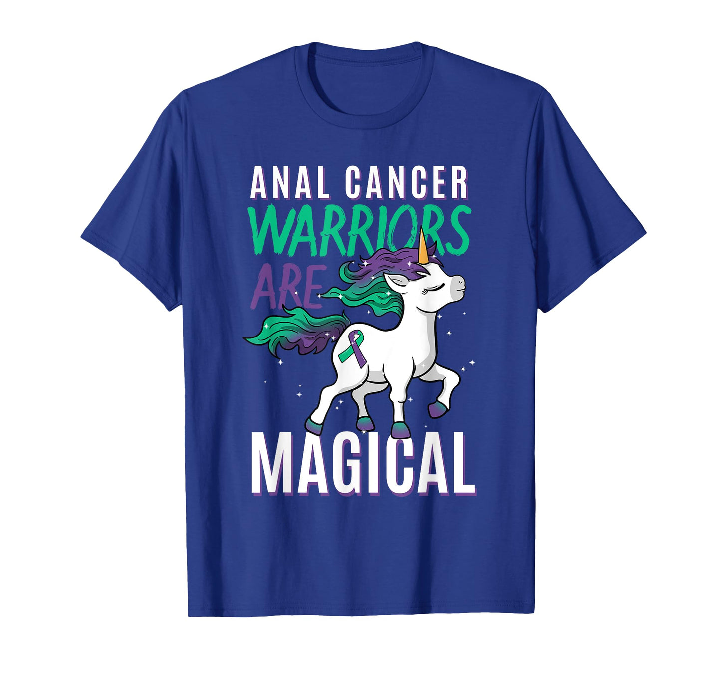 Anal Cancer Awareness Supporter Fighter Unicorn Lover Gift T-Shirt