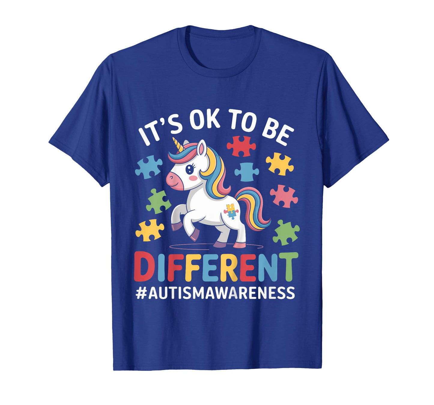 Kids It's OK To Be Different Autism Awareness Toddlers Girls T-Shirt