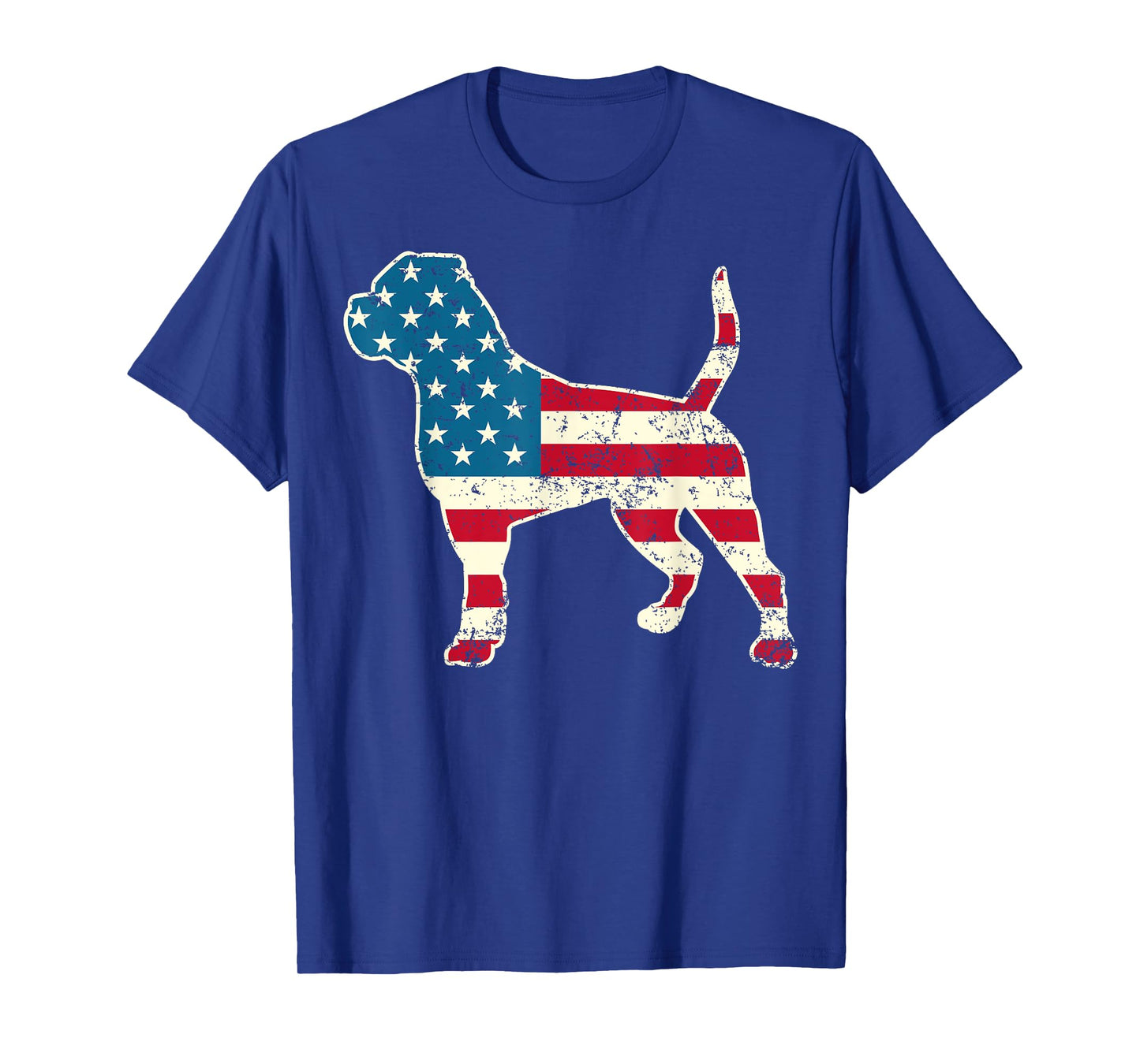 American Bulldog 4th of July Dog Lover Men USA American Flag T-Shirt