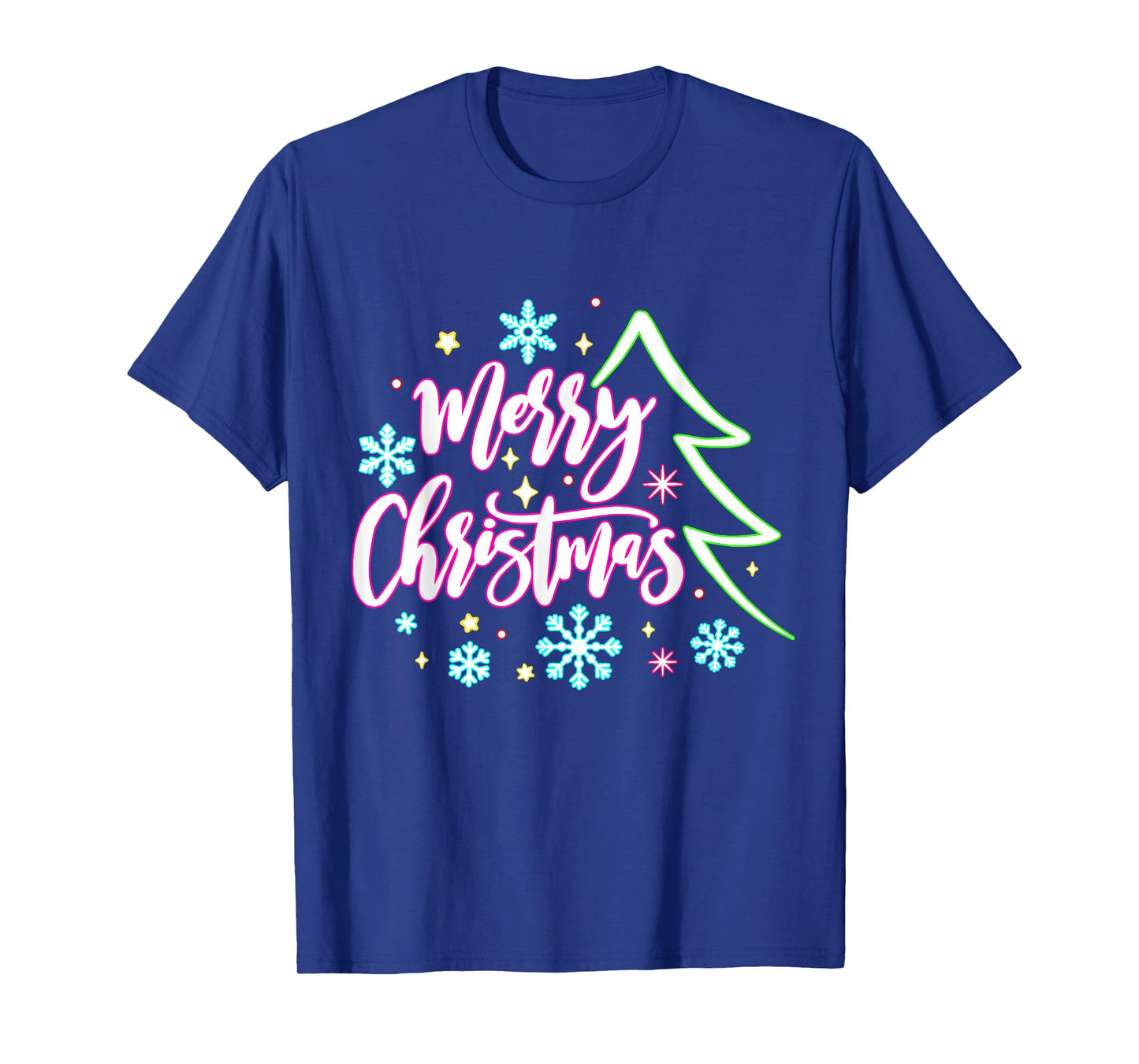 Merry Christmas And Bright Christmas Xmas Women Men Family T-Shirt