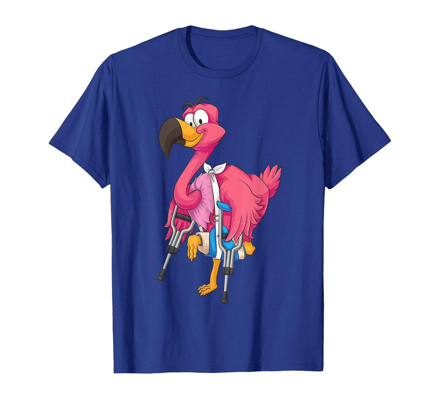 Cool Broken Leg Flamingo | Funny Fractured Shorebird Gift T-Shirt
